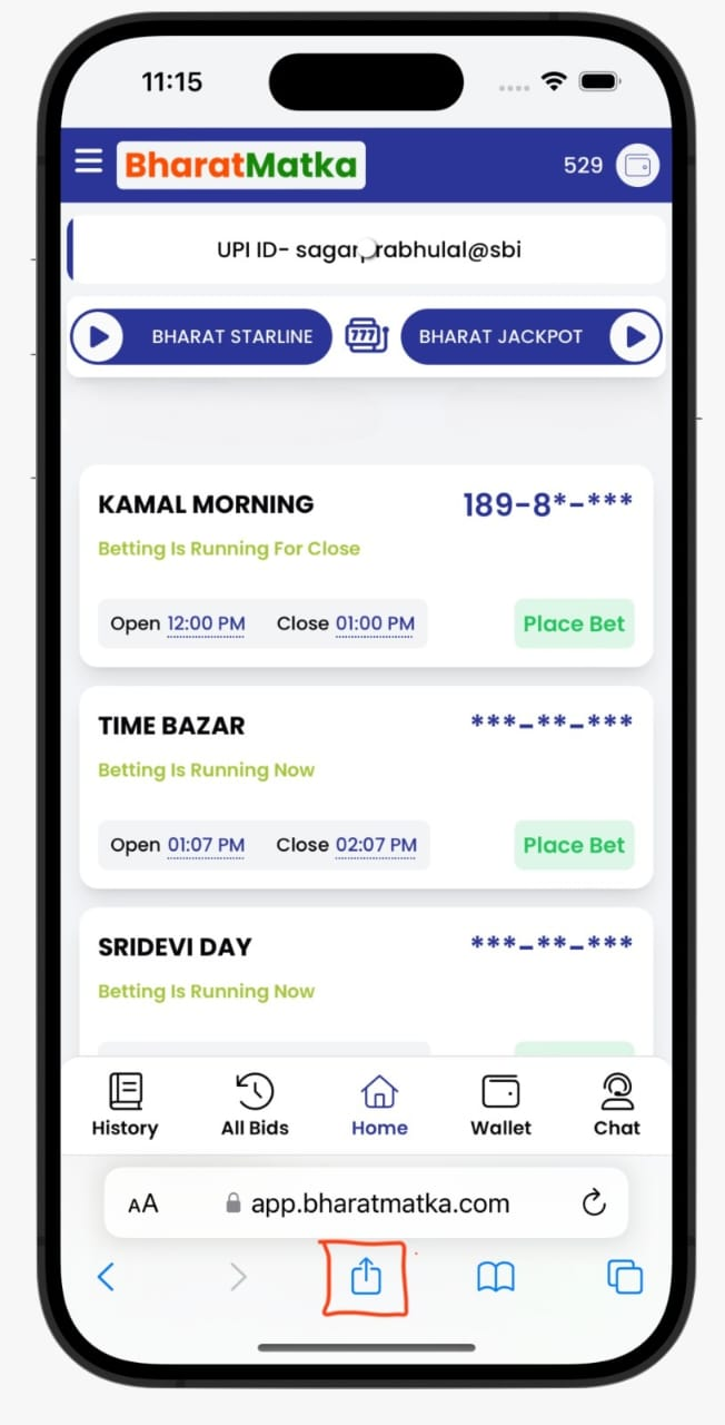 Bharat Matka App Screenshot 1